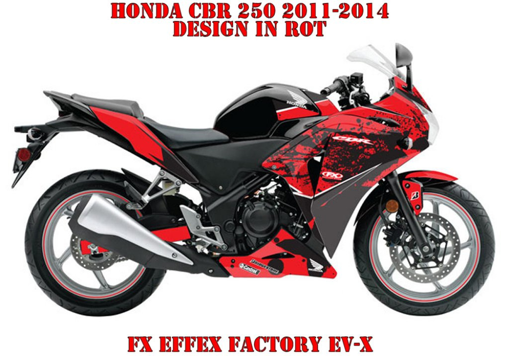 EV-X Rot für Honda CBR 250 2011-2014